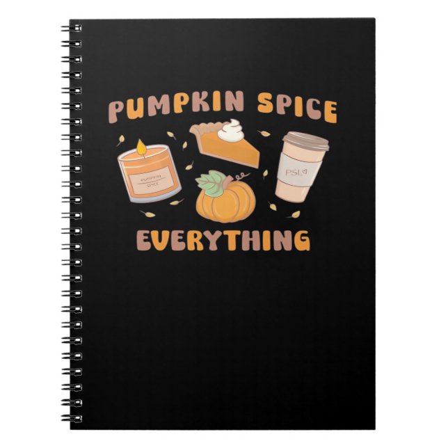 Pumpkin Spice Allting Funny Höst Anteckningsbok (Framsidan)