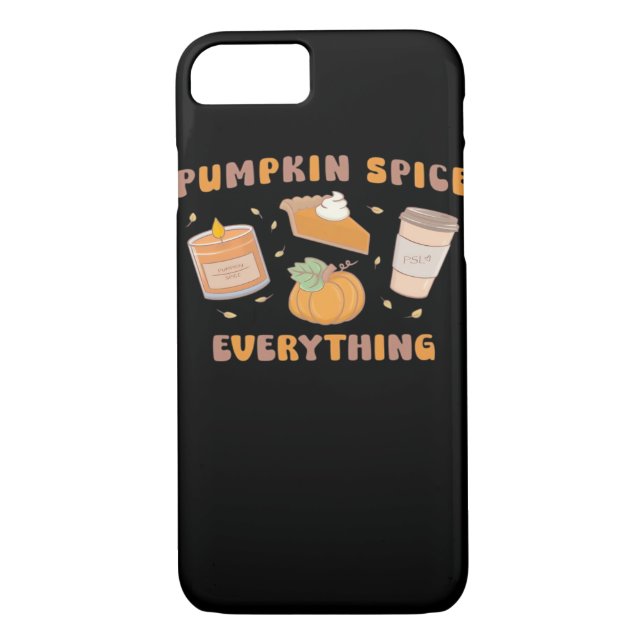 Pumpkin Spice Allting Funny Höst Case-Mate iPhone Skal (Baksida)