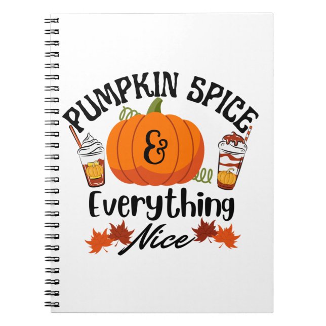 Pumpkin Spice Allting Nice Anteckningsbok (Framsidan)