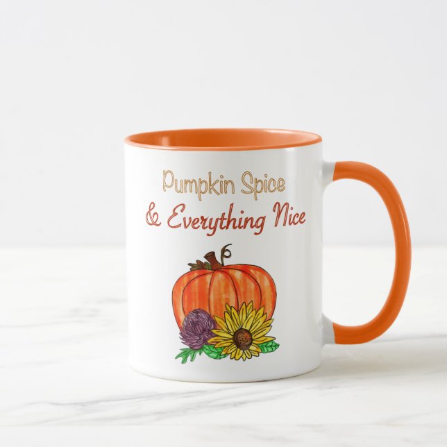 Pumpkin Spice & Allting Nice, hösten Mugg (Höger)