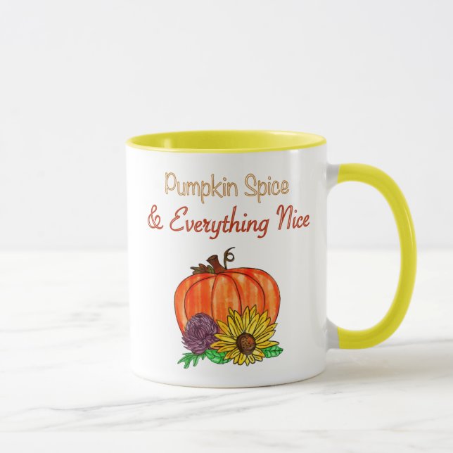 Pumpkin Spice & Allting Nice, hösten Mugg (Höger)