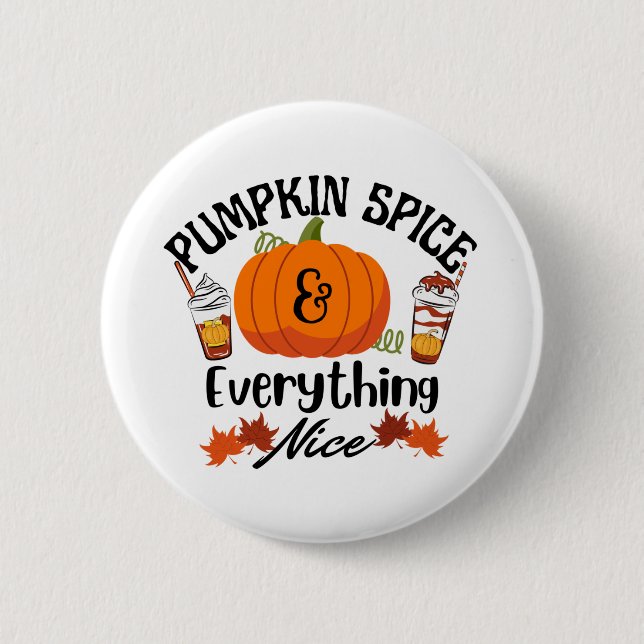 Pumpkin Spice Allting Nice Knapp (Framsida)