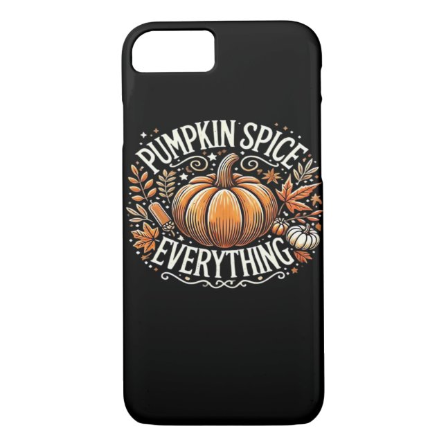 Pumpkin Spice Allting Slogan-citat Case-Mate iPhone Skal (Baksida)
