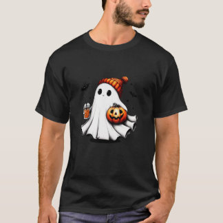 Pumpkin spice älskare Cute spökboujee boo jee Hal T Shirt
