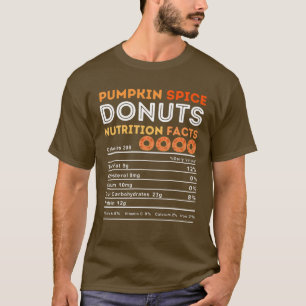 Pumpkin Spice Älskare Donut Älskare Funny Food Nut T Shirt