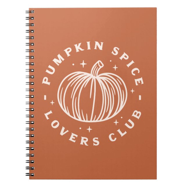 Pumpkin Spice Älskare Klubb Anteckningsbok (Framsidan)