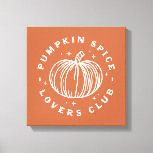 Pumpkin Spice Älskare Klubb Canvastryck
