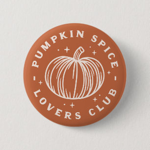 Pumpkin Spice Älskare Klubb Knapp