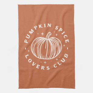 Pumpkin Spice Älskare Klubb Kökshandduk