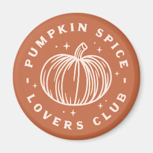 Pumpkin Spice Älskare Klubb Magnet