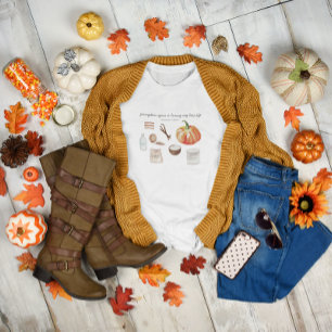Pumpkin Spice Älskare   Monogram Höst T Shirt