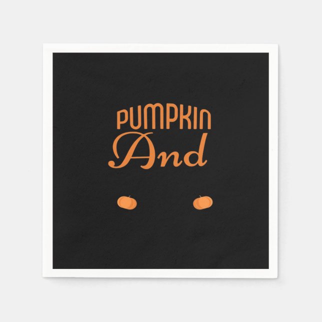 Pumpkin Spice and All Bra Slogan Pappersservett (Framsidan)