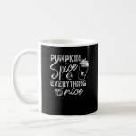Pumpkin Spice and All Nice Fall Coffee Latt Kaffemugg<br><div class="desc">En mysigt kaffelatte parad med den klassiska pumpkryddan som säger.</div>