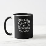 Pumpkin Spice and All Nice Fall Coffee Latt Mugg<br><div class="desc">En mysigt kaffelatte parad med den klassiska pumpkryddan som säger.</div>