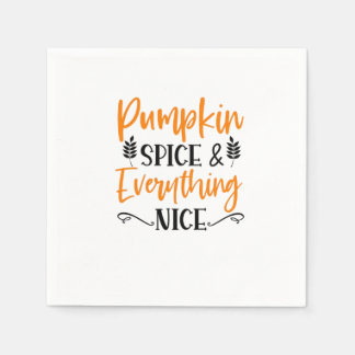 Pumpkin Spice and All Nice - Fall Hösten Th Pappersservett