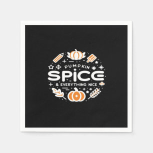 Pumpkin Spice and All Nice - Höstcitat & Pappersservett