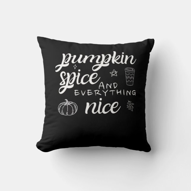 Pumpkin Spice and All Nice - Memumn Autumn Qu Kudde (Framsida)