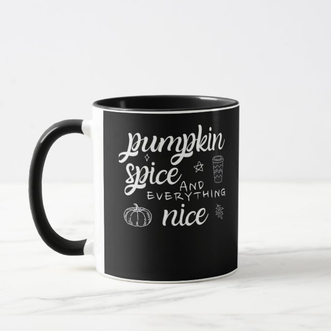 Pumpkin Spice and All Nice - Memumn Autumn Qu Mugg (Vänster)