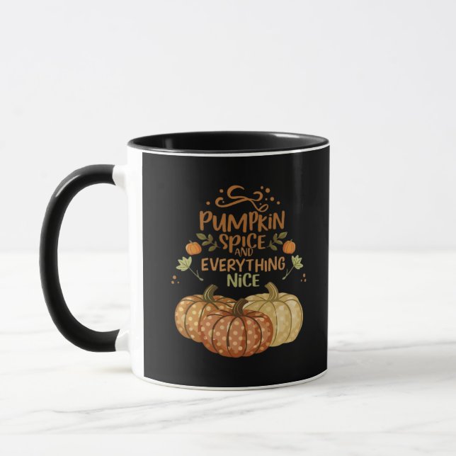 Pumpkin Spice and All Nice - Memumn Autumn Qu Mugg (Vänster)