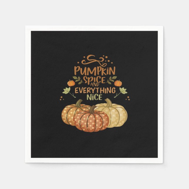 Pumpkin Spice and All Nice - Memumn Autumn Qu Pappersservett (Framsidan)
