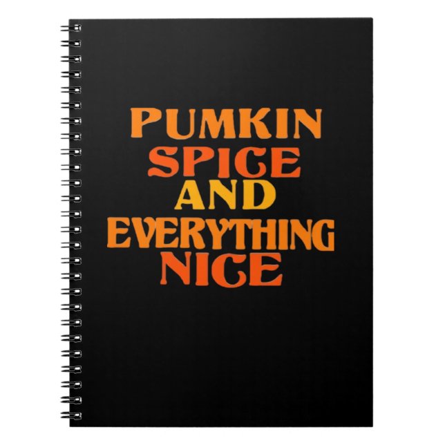 Pumpkin Spice and All Nice Quote Sloth Anteckningsbok (Framsidan)