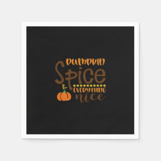 Pumpkin Spice and All Nice Quote Sloth Pappersservett