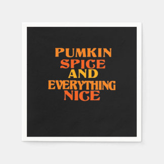 Pumpkin Spice and All Nice Quote Sloth Pappersservett