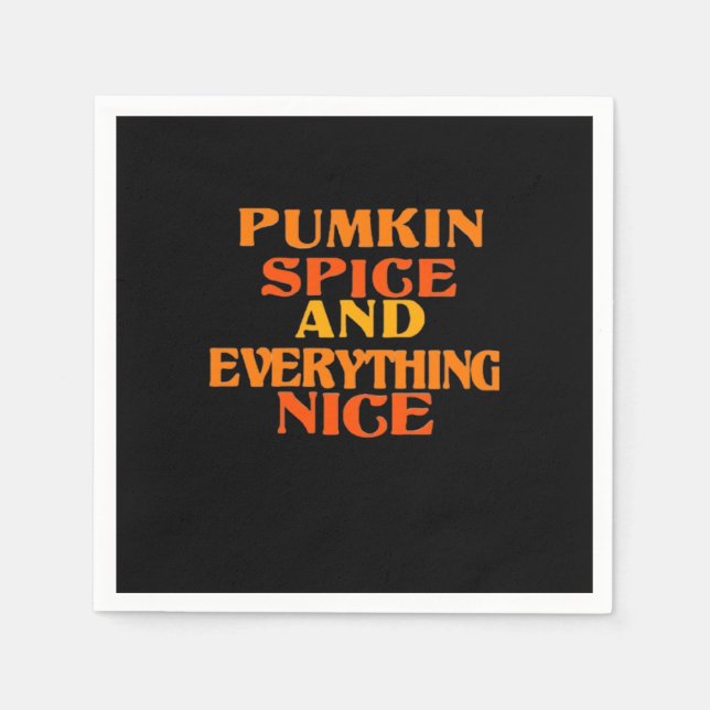 Pumpkin Spice and All Nice Quote Sloth Pappersservett (Framsidan)