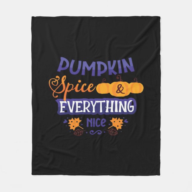 Pumpkin Spice and All Nice - Trendig Pumpkin Fleecefilt (Framsidan)