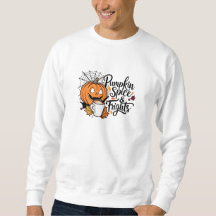 Pumpkin Spice and Frights Lång Ärmad Tröja