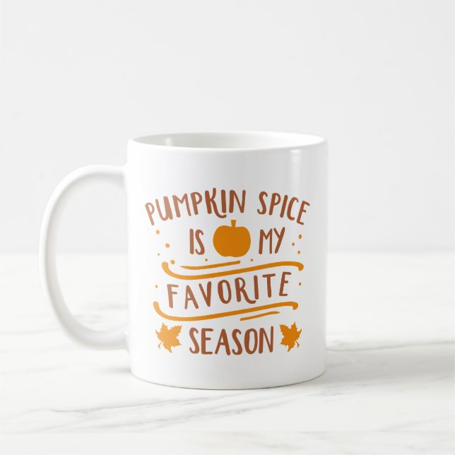 Pumpkin Spice är min favoritsäsong Kaffemugg (Vänster)