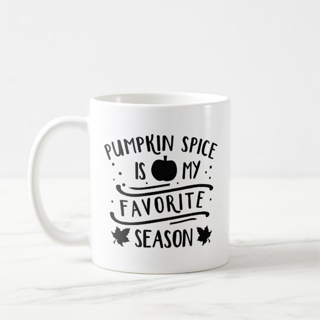 Pumpkin Spice är min favoritsäsong Kaffemugg (Vänster)