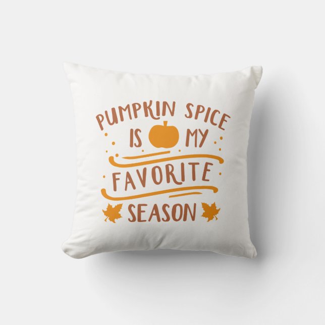 Pumpkin Spice är min favoritsäsong Kudde (Framsida)