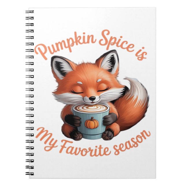 Pumpkin Spice är min favoritsäsong som faller i kl Anteckningsbok (Framsidan)
