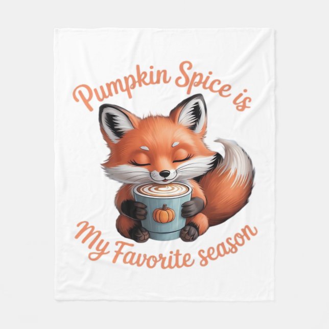 Pumpkin Spice är min favoritsäsong som faller i kl Fleecefilt (Framsidan)