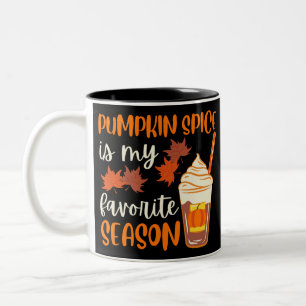 Pumpkin Spice är min favoritsäsong Två-Tonad Mugg