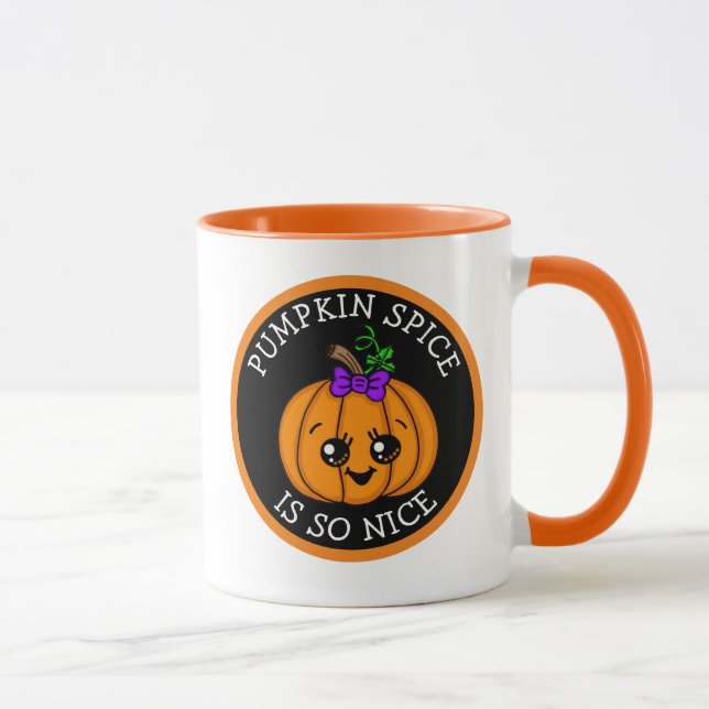 Pumpkin Spice är så fin Halloween-hösten Mugg (Höger)