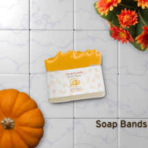 Pumpkin Spice Artisan Soap Band Wrap Packing