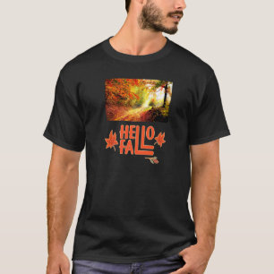 Pumpkin Spice Autumn Fall Coffee Gnome Pickup Truc T Shirt
