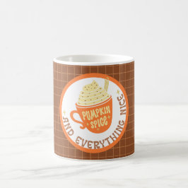 Pumpkin Spice Badge Yard Flagga Kaffemugg