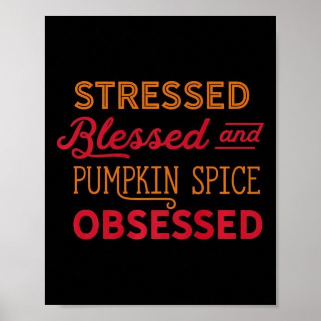 Pumpkin Spice bevittnade Mamma PSL:s allt faller s Poster (Framsidan)