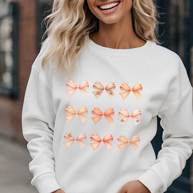 Pumpkin Spice Bows - söt fallcoquette T Shirt (Skapare uppladdad)