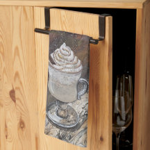 Pumpkin Spice Brown och Guld Kitchen Towel