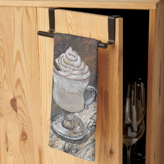 Pumpkin Spice Brown och Guld Kitchen Towel Kökshandduk