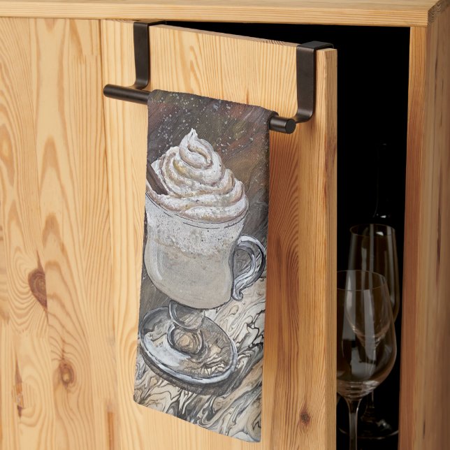 Pumpkin Spice Brown och Guld Kitchen Towel Kökshandduk (Thirds Fold)