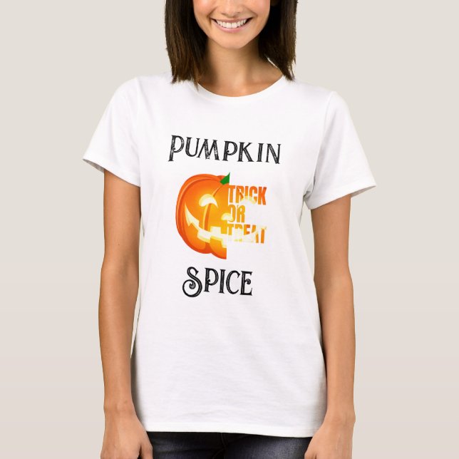 PUMPKIN SPICE - BUS ELLER GODIS T SHIRT (Framsida)