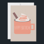 Pumpkin Spice Campfire Mugg Birthday Friend Kort<br><div class="desc">Köp Designade kort för cute,  fetstil och friska hälsningar i Dream Big Digital Design</div>