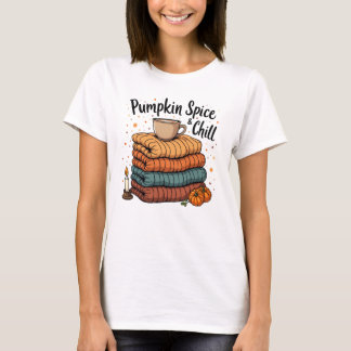 Pumpkin Spice & Chill - Mysiga Blanketter och latt T Shirt