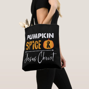 Pumpkin Spice Christian Fall Modern Novelty Tygkasse