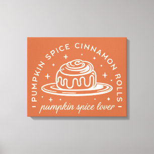 Pumpkin Spice Cinnamon Rolls Canvastryck